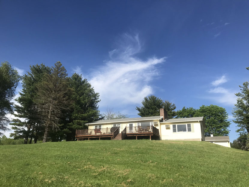 Ranch with swimming pond, Catskill views