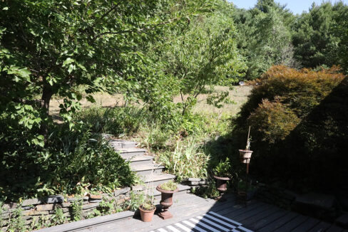 Marah stairs to backyard